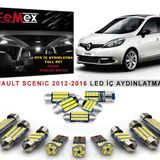 Renault Scenic 2012-2016 LED İç Aydınlatma Ampul Seti FEMEX Parlak Beyaz