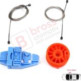 Renault Scenic Mk2 Jm0/1 2003-2009 4/5 Kapi 8200118775 Icin Elektrikli On Sag Cam Kriko Tamir Seti