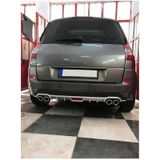 Renault Scenic Mk2 Uyumlu Body Kit Difüzör 4 Çıkış Yuvarlak Gri Model 1