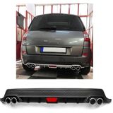 Renault Scenic Mk2 Uyumlu Body Kit Difüzör 4 Çıkış Yuvarlak Siyah Model 2
