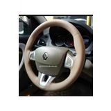 Renault Symbol 3 (2013+) Deri Dikmeli Direksiyon Kılıfı Bej Renk 11.cm