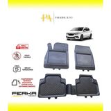 Renault Symbol 3 2013 ve Üstü Uyarlanabilir Universal Havuzlu Paspas - Siyah