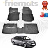 Renault SYMBOL 3D Havuzlu Paspas 2008-2012 Arası Siyah 4 Parça Friemats