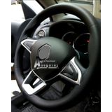 Renault Symbol Uyumlu Dikmeli Direksiyon Kilifi Siyah Duz Deri Kokusuz ( Delux)38×10.5Cm