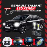 Renault Taliant 2021-2023 Kısa Far Uyumlu Şimşek Etkili Led Xenon Pro Series H7