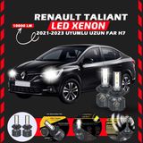 Renault Taliant 2021-2023 Uzun Far Uyumlu Şimşek Etkili Led Xenon Premium Series H7