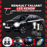 Renault Taliant 2021-2023 Uzun Far Uyumlu Şimşek Etkili Led Xenon Pro Series H7
