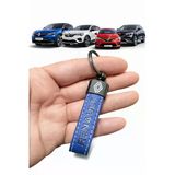 Renault Ve Logolu Anahtarlık Suni Deri (Lacivert)