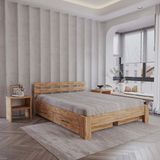 Renazzo 4 Çekmeceli Atlantik Letto Mdf Karyola | Tek ve Çift Kişilik Yatak Uyumlu, Kolay Kurulum - Beyaz - Antrasit - 150x200
