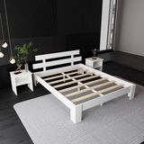 Renazzo Lotus MDF Karyola Kolay Kurulum Modern Tasarım 22 cm Yükseklik Beyaz Renk