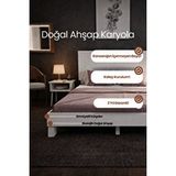 Renazzo Mobilya Alaz Model Dikey Başlıklı Masif Ahşap Karyola Kolay Kurulum Fırınlanmış İthal Sibirya Çamı 90x190 Yatak Uyumlu Beyaz