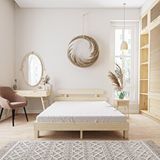 Renazzo Mobilya Damla Model Vernikli Çam Ahşap 90x190 cm Karyola