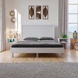 Renazzo Mobilya Ebruli Model Beyaz 120x200 cm Çam Ahşap Karyola
