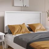 Renazzo Mobilya Ebruli Model Beyaz Renk Çam Ahşap Karyola Ve İki Komodin Set ( Dikey ) 180x200 cm