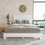 Renazzo Mobilya Hüma Model Beyaz Renk Çam Ahşap Yatay 140x200 cm Karyola