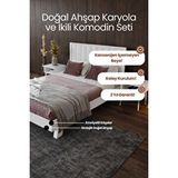 Renazzo Mobilya Hüma Model Dikey Başlıklı Masif Ahşap Karyola Ve 2 Adet Komodin Kolay Kurulum Fırınlanmış İthal Sibirya Çamı 140x190 Yatak Uyumlu 2 Adet Komodin Beyaz