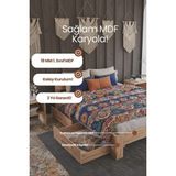 Renazzo Mobilya Letto 2 Çekmeceli Modern Karyola - 1. Sınıf Mdf Fonksiyonel Çekmeceli Depolama Alanlı Karyola - 100 x 200 cm