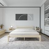 Renazzo Mobilya Letto Model 140x200 cm Vernikli Çam Ahşap Karyola