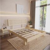 Renazzo Mobilya Lilyum Hazeranlı Model Masif Ahşap Karyola - Vernikli - 100 x 200 cm