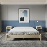 Renazzo Mobilya Loft Model 150x200 cm Vernikli Çam Ahşap Karyola