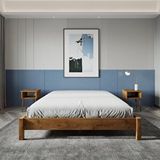 Renazzo Mobilya Loft Model 90x200 cm Ceviz Renk Çam Ahşap Karyola