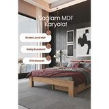Renazzo Mobilya Lotus 2 Çekmeceli Tek Kişilik Mdf Karyola Atlantik