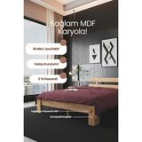 Renazzo Mobilya Lotus Çift Kişilik Mdf Karyola - 120 x 200 cm