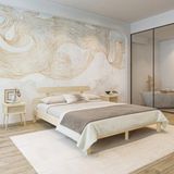 Renazzo Mobilya Lotus Model 90x200 cm Doğal Çam Ahşap Karyola