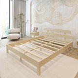 Renazzo Mobilya Lotus Model Vernikli Çam 100x200 cm Ahşap Karyola