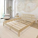 Renazzo Mobilya Lotus Model Vernikli Çam 90x200 cm Ahşap Karyola