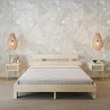 Renazzo Mobilya Lotus New Frezya Model 120x200 cm Vernikli Ahşap Karyola