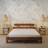 Renazzo Mobilya Lotus New Frezya Model Ceviz Ahşap 90x190 cm Karyola