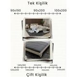 Renazzo Mobilya Lotus New Modern Ahşap Karyola - Doğal - 120 x 200 cm
