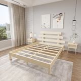 Renazzo Mobilya Lotus X Model Vernikli Çam 120x200 cm Ahşap Karyola