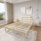 Renazzo Mobilya Lotus X Model Vernikli Çam 90x190 cm Ahşap Karyola