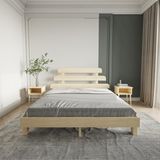Renazzo Mobilya Lotus X New Firuze Model 140x190 cm Vernikli Ahşap Karyola