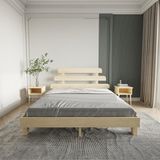 Renazzo Mobilya Lotus X New Firuze Model 200x200 cm Vernikli Ahşap Karyola