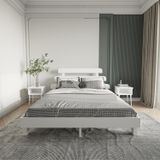 Renazzo Mobilya Lotus X New Firuze Model 90x200 cm Beyaz Ahşap Karyola