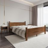 Renazzo Mobilya Melodi Model 150x200 cm Ceviz Çam Ahşap Karyola