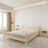 Renazzo Mobilya Mirage Model 90x190 cm Doğal Çam Ahşap Karyola