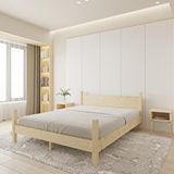 Renazzo Mobilya Mirage Model 90x200 cm Doğal Çam Ahşap Karyola