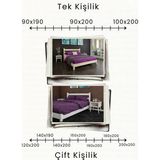 Renazzo Mobilya Natura Masif Ahşap Karyola - Ceviz - 180 x 200 cm