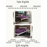 Renazzo Mobilya Natura Masif Ahşap Karyola - Vernikli - 200 x 200 cm