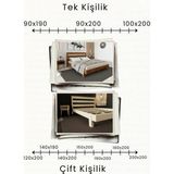 Renazzo Mobilya Natura New Masif Ahşap Karyola - Vernikli - 90 x 190 cm