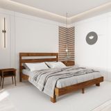 Renazzo Mobilya Natura New Model 100x200 cm Ceviz Çam Ahşap Karyola