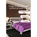 Renazzo Mobilya Natura New Model Masif Ahşap Karyola Ve 2 Adet Komodin Kolay Kurulum Fırınlanmış İthal Sibirya Çamı 100x200 Yatak Uyumlu 2 Adet Komodin Beyaz