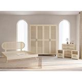 Renazzo Mobilya Renazzo Padova Hazeranlı Masif Ahşap Yatak Odası Takımı 2 Vernik 140X190 - 140 x 190 cm