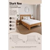 Renazzo Mobilya Shark New 2 Çekmeceli Tek Kişilik Mdf Karyola Atlantik Çam