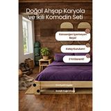 Renazzo Mobilya Soft Model Masif Ahşap Karyola Ve 2 Adet Komodin Kolay Kurulum Fırınlanmış İthal Sibirya Çamı 90x190 Yatak Uyumlu 2 Adet Komodin Vernikli