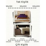 Renazzo Mobilya Soft Modern Ahşap Karyola - Ceviz - 120 x 200 cm